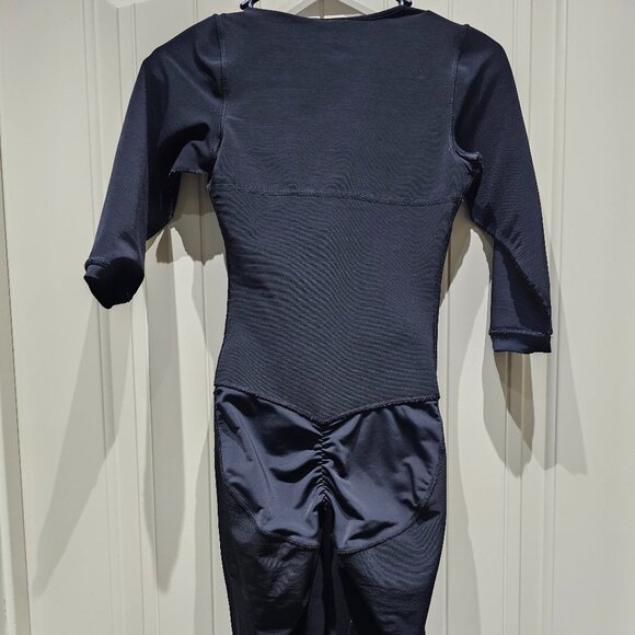 Fajate Compression bodysuit with 3/4 length sleeves, size XS, black - Picture 3 of 6